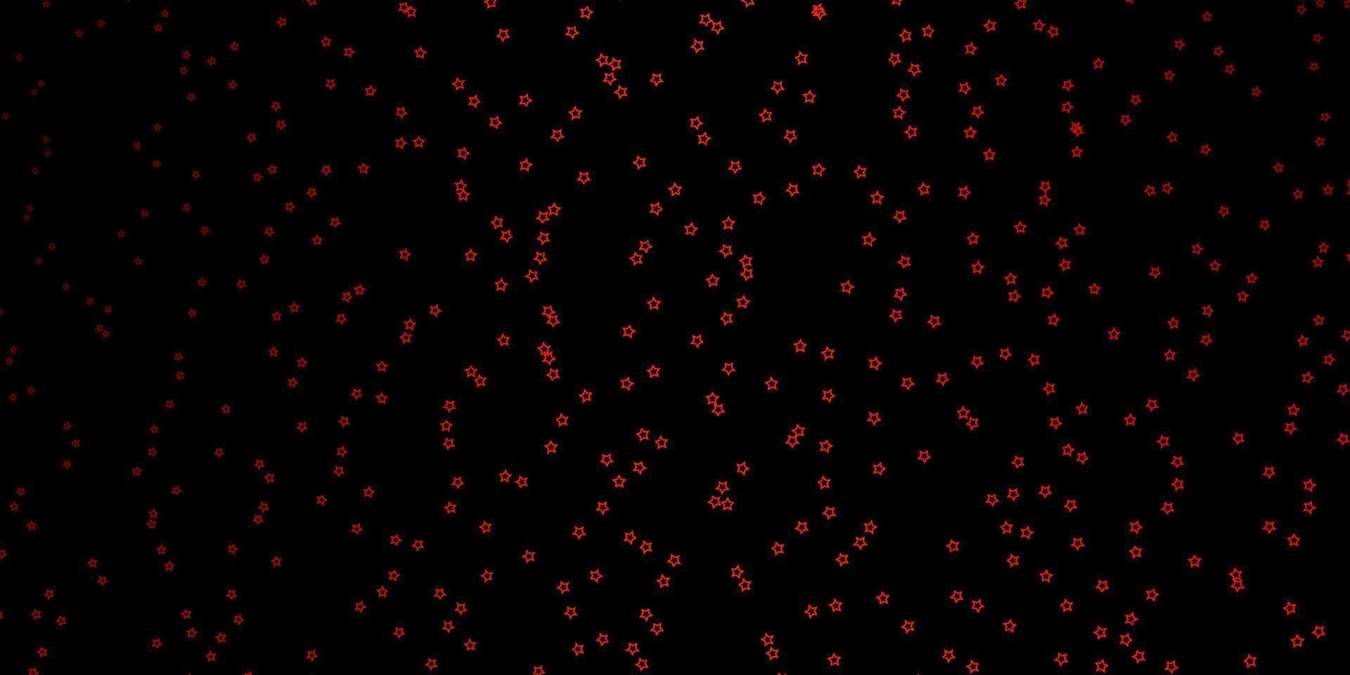 Dark Red vector layout with bright stars.