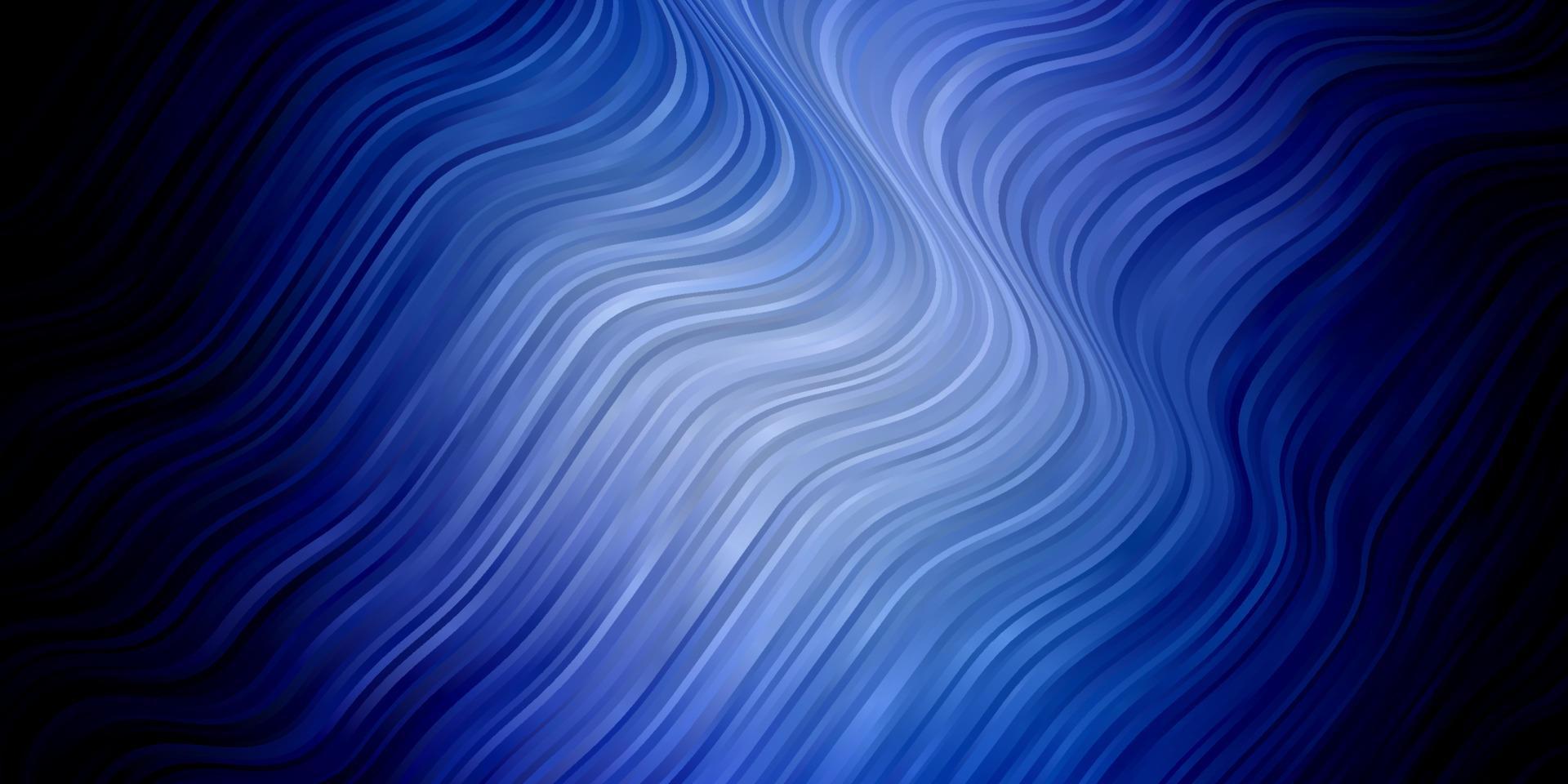 Dark BLUE vector template with curved lines.