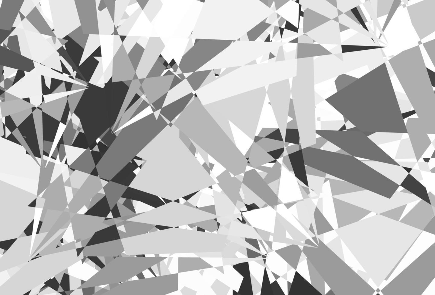 textura de vector gris claro con triángulos al azar.