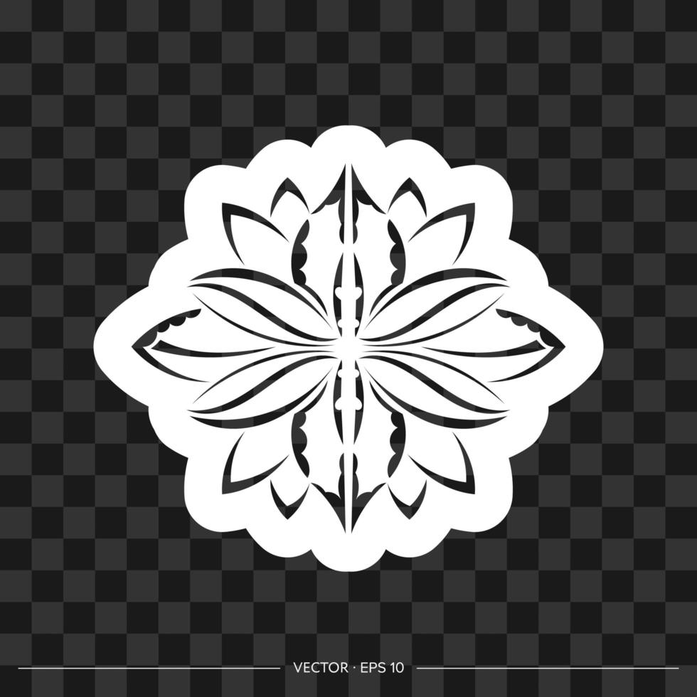 Print lotus pattern in Simple style. Isolated. Vector illustration.