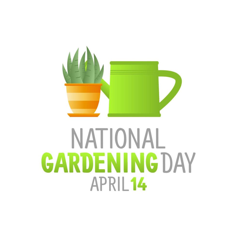 vector graphic of national gardening day good for national gardening