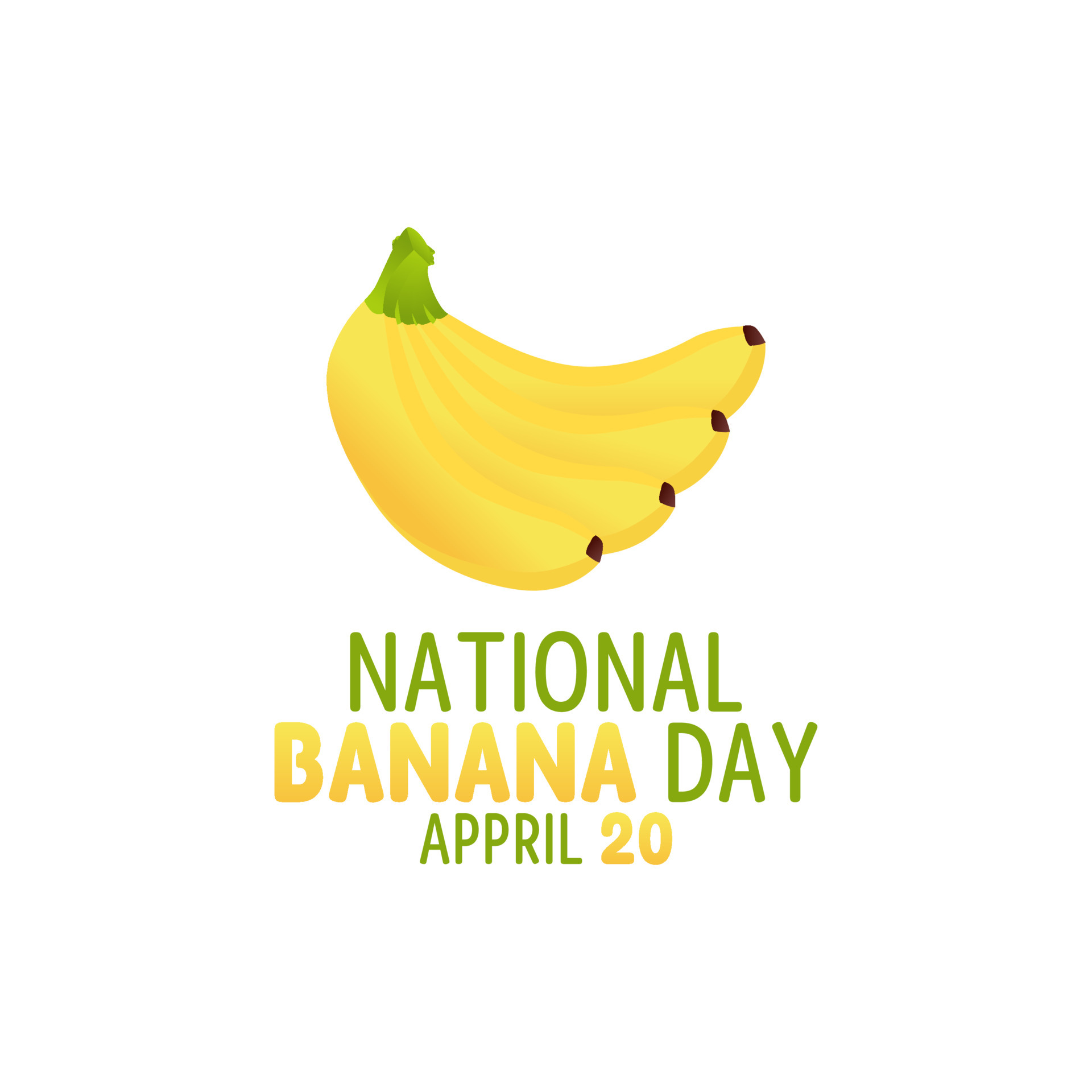 vector graphic of national banana day good for national banana day