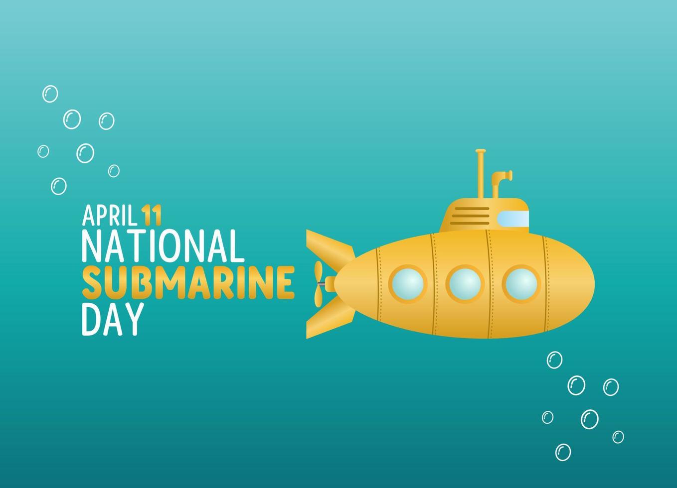 vector graphic of national submarine day good for national submarine