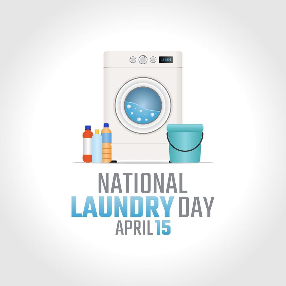 vector graphic of national laundry day good for national laundry day