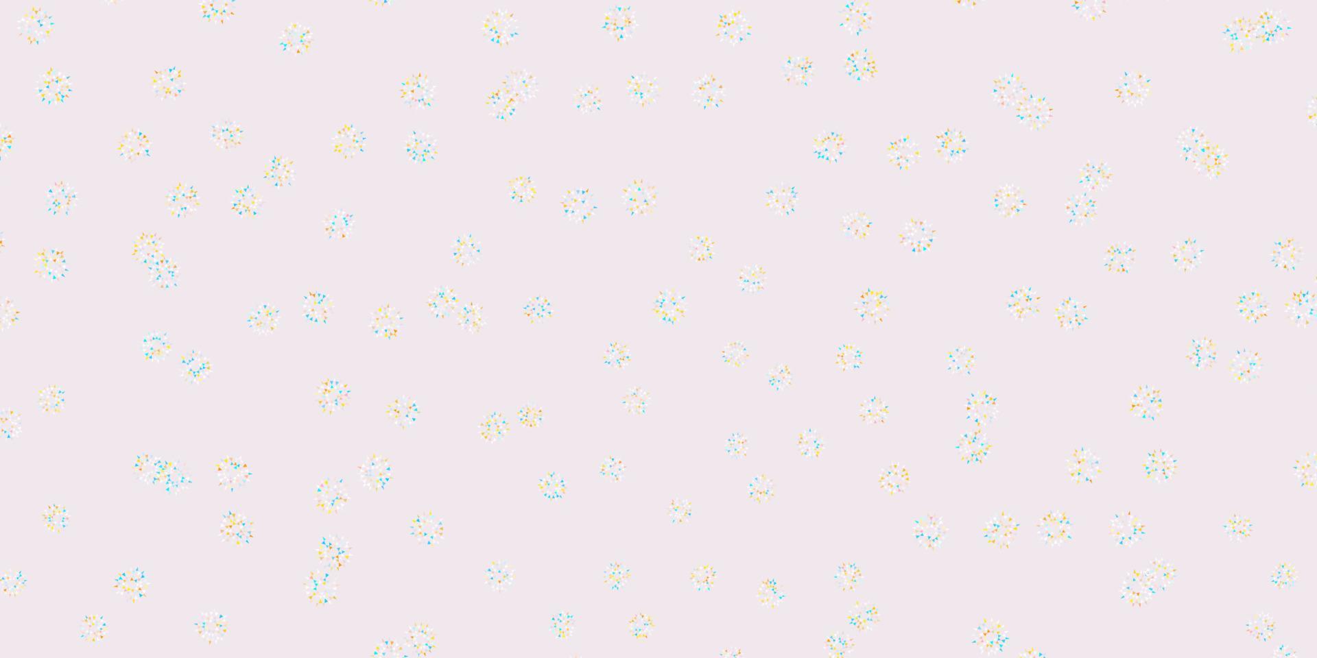 Light blue, yellow vector natural layout with flowers.