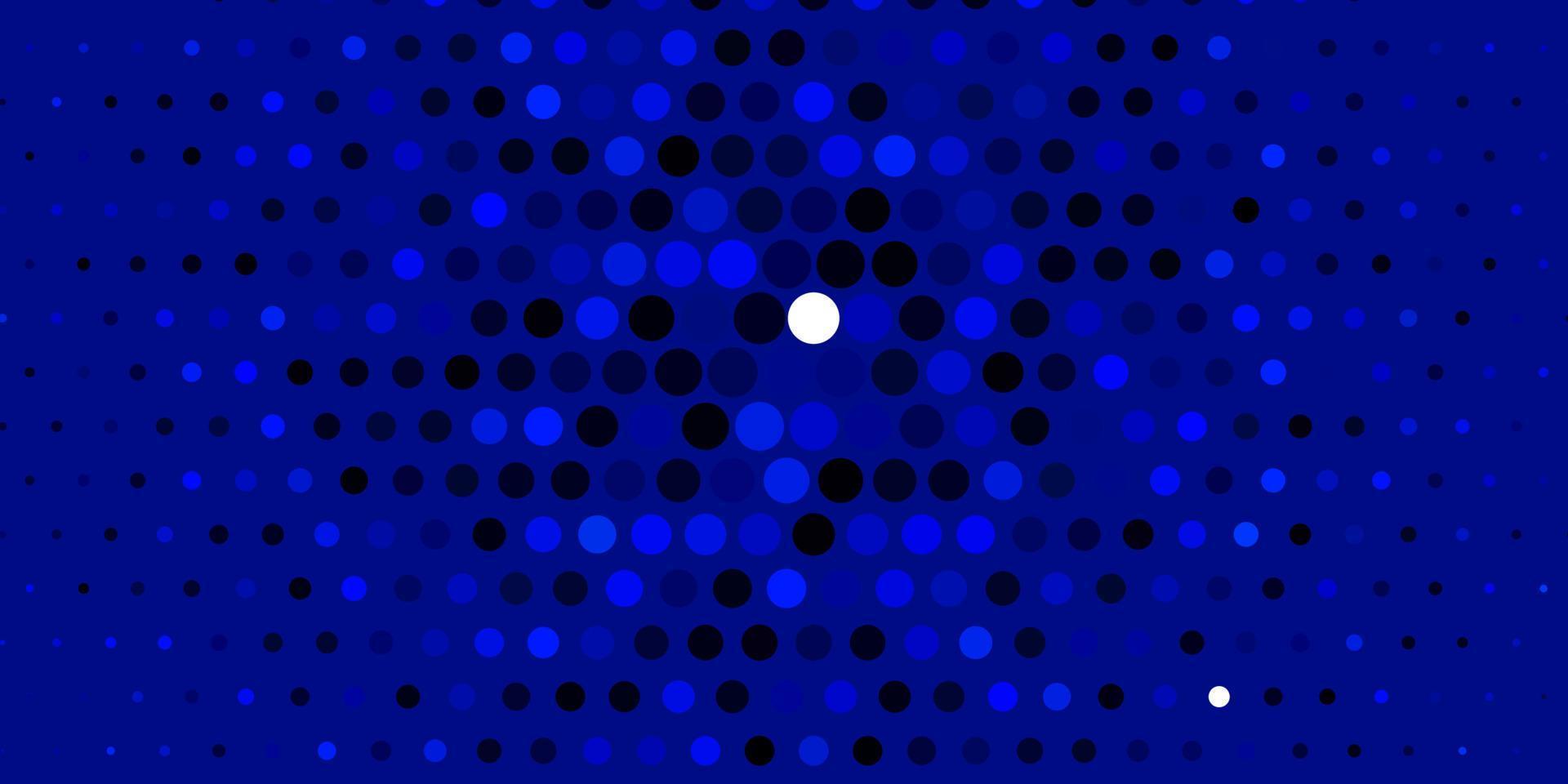 Dark BLUE vector template with circles.