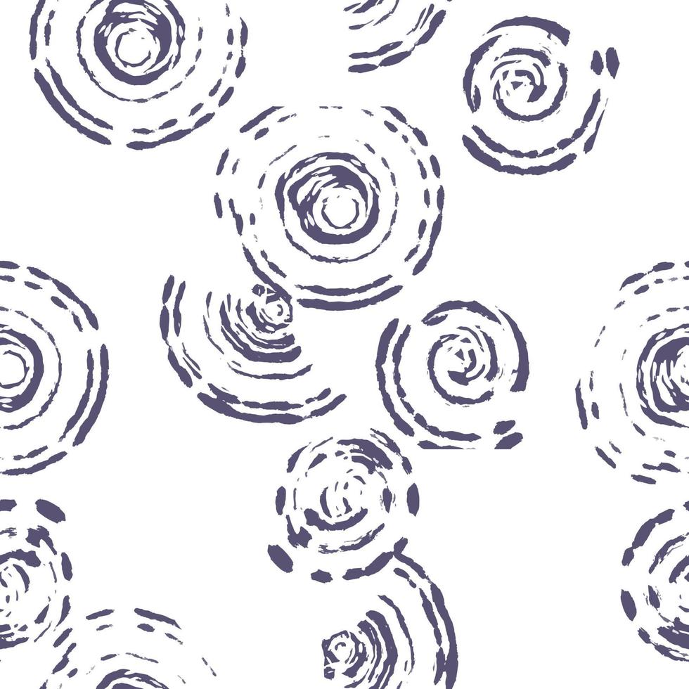 Seamless pattern of abstract graphic elements of circles, stripes, spots and lines vector