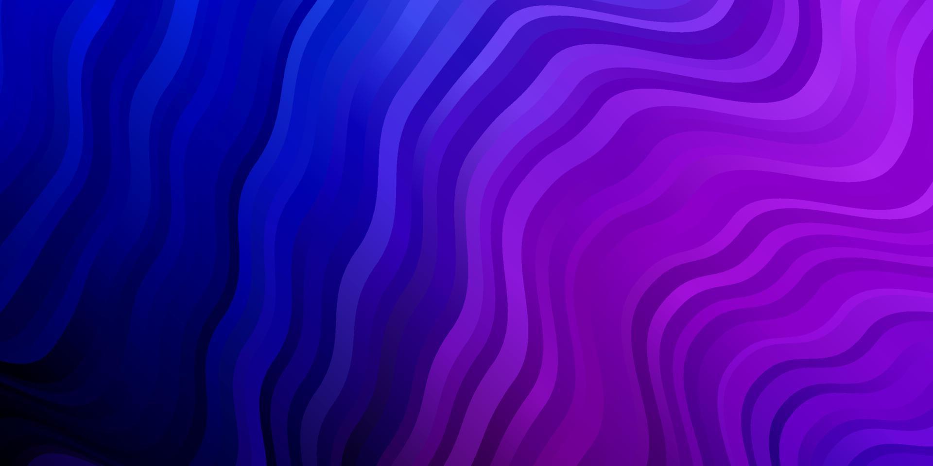 Dark Pink, Blue vector backdrop with bent lines.