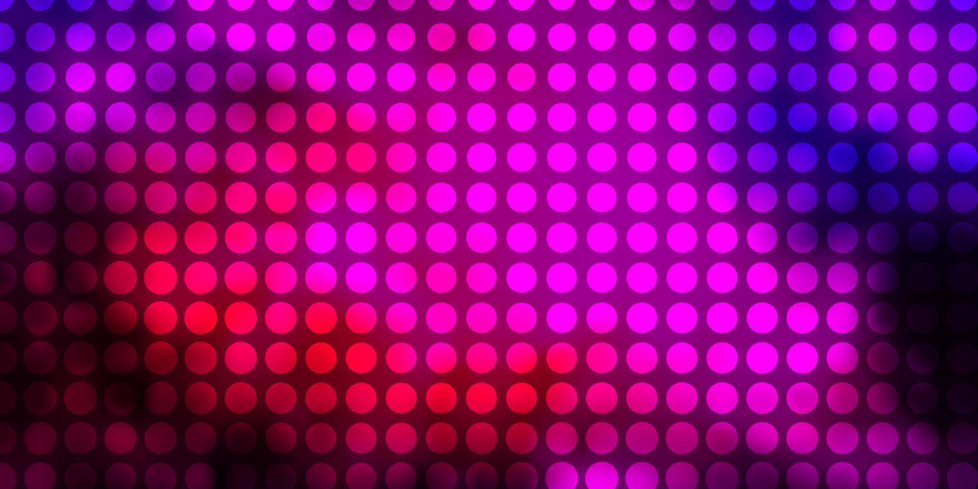 Dark Pink, Blue vector texture with circles.