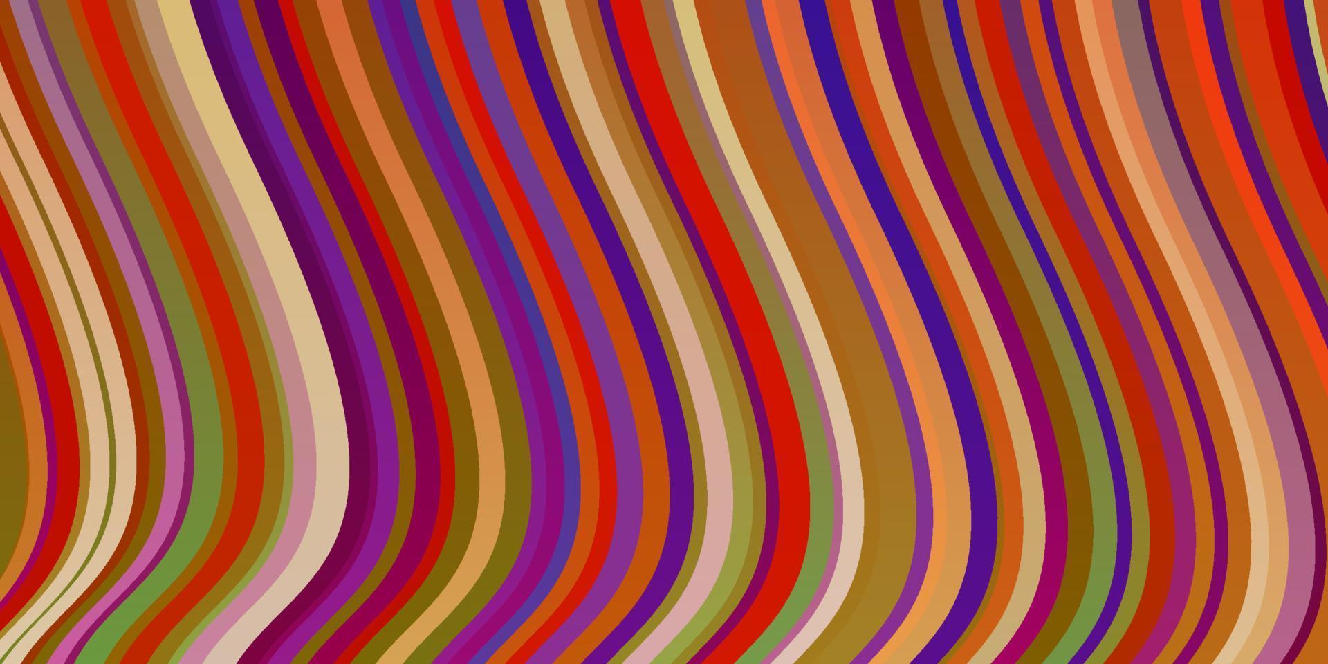 Light Multicolor vector pattern with curves.