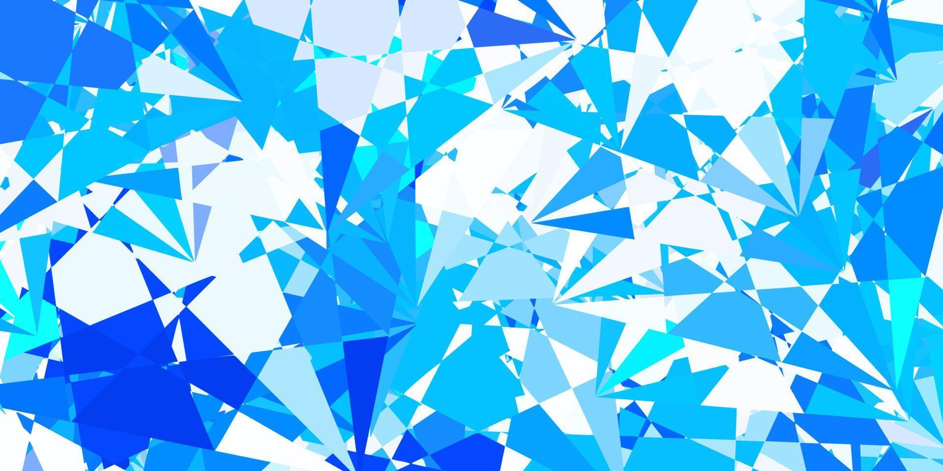 Light BLUE vector backdrop with triangles, lines.
