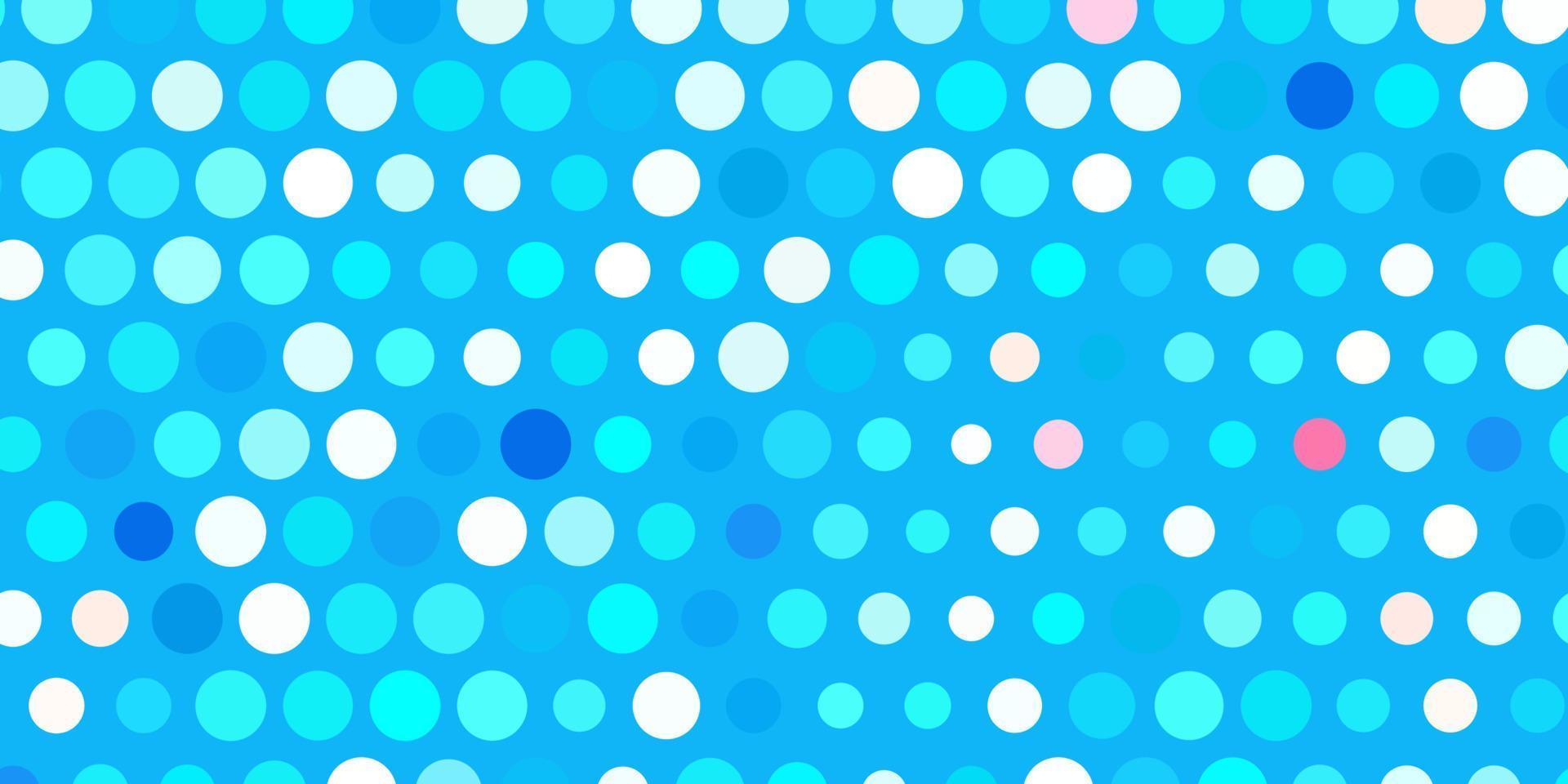 Light blue, red vector pattern with spheres.