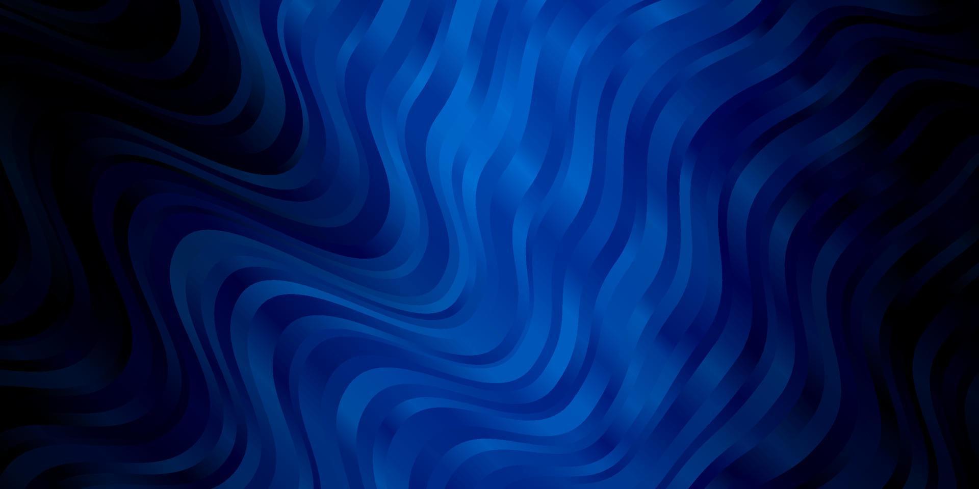 Dark BLUE vector backdrop with curves.