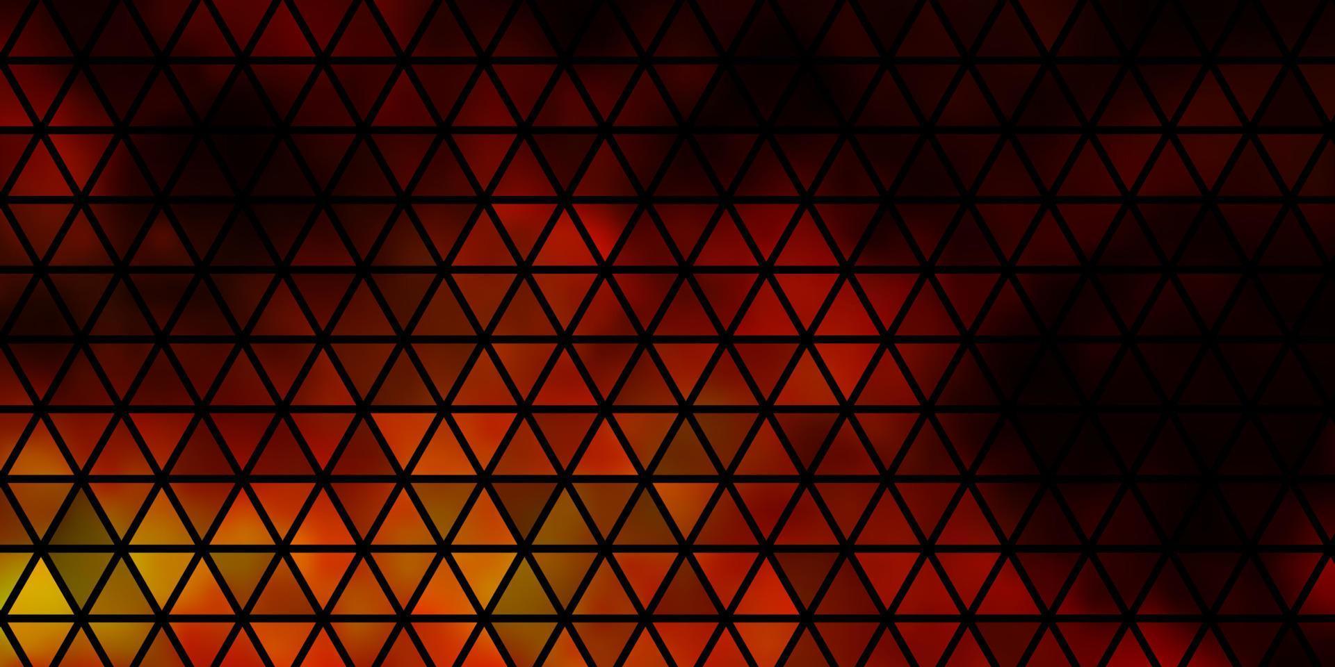 Dark Orange vector pattern with polygonal style.