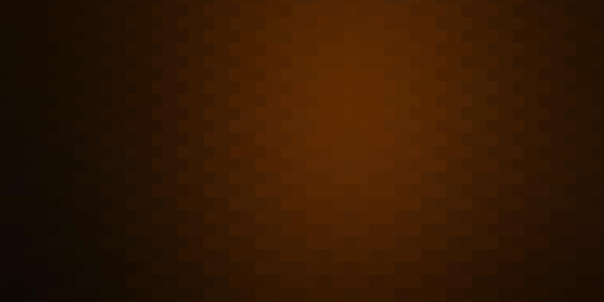 Dark Orange vector backdrop with rectangles.