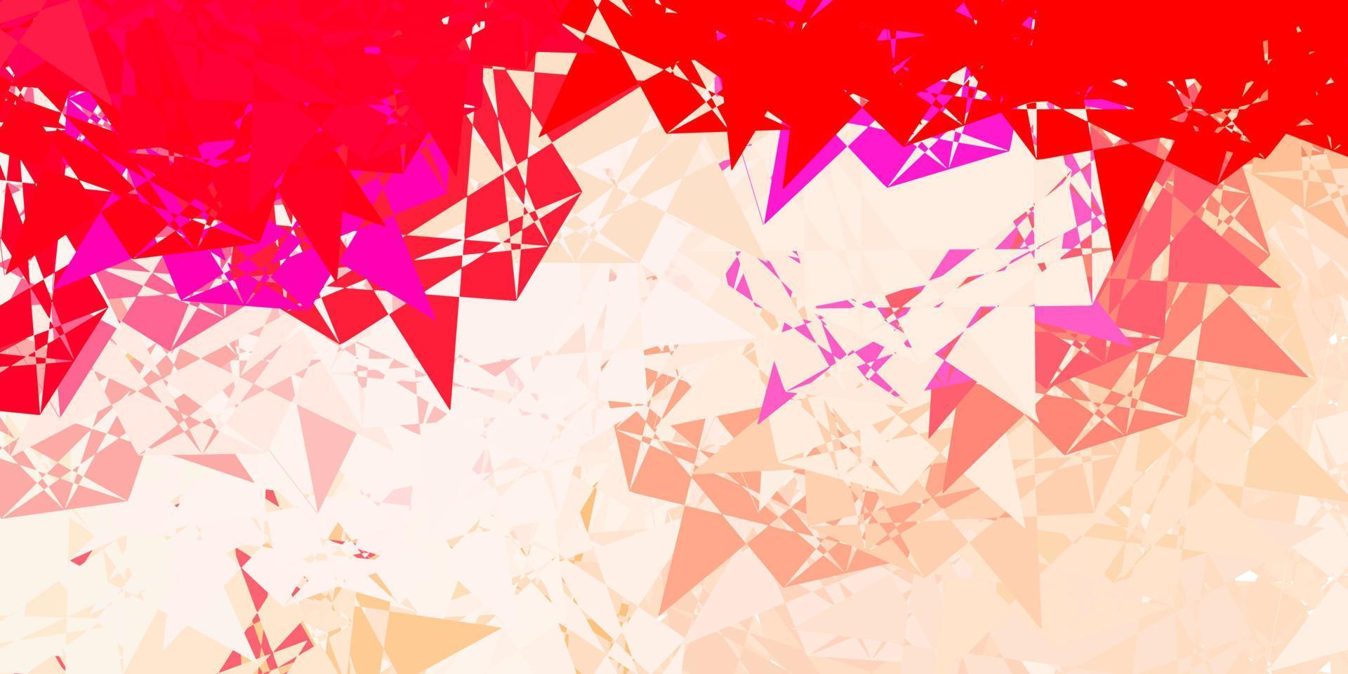 Light Red vector background with polygonal forms.