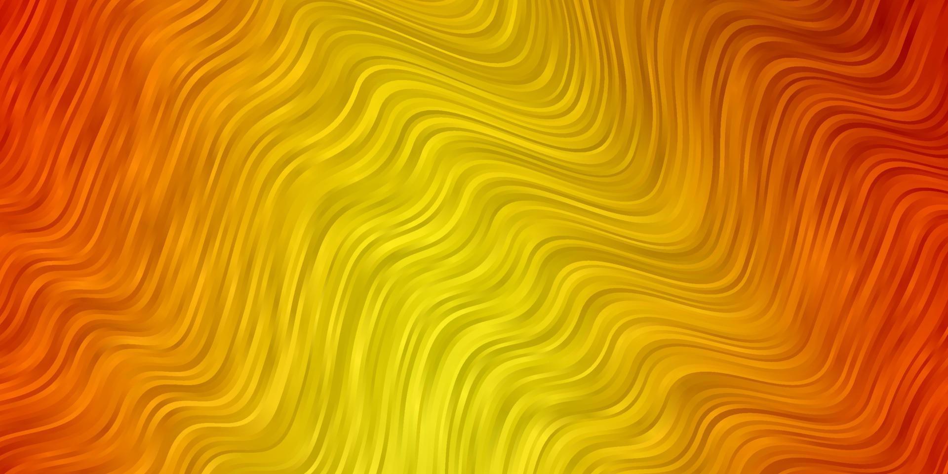 Light Orange vector template with curved lines.