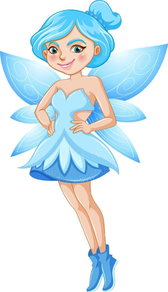 Beautiful fairy girl cartoon character vector