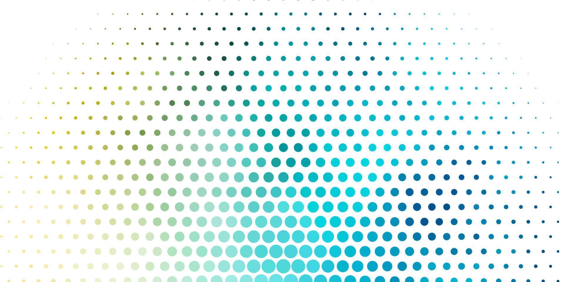 Light Blue, Yellow vector background with bubbles.