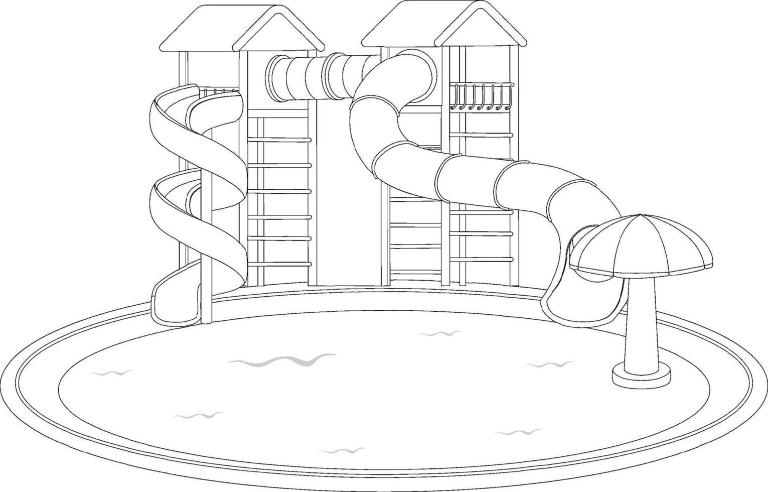 Slider black and white doodle character vector