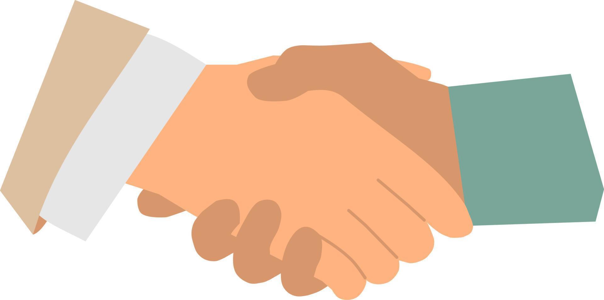 Hand shake vector illustration