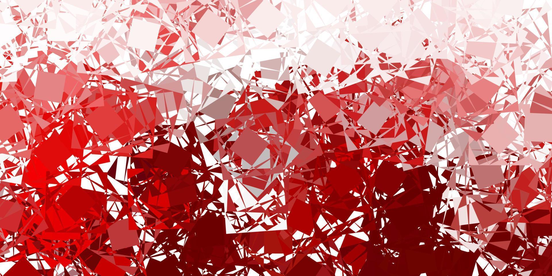 Light red vector background with polygonal forms.