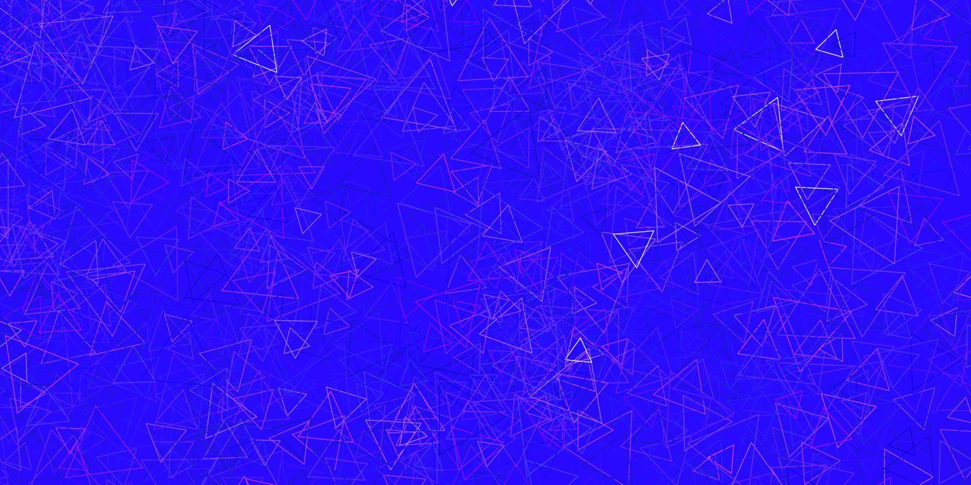 Dark Purple vector texture with random triangles.