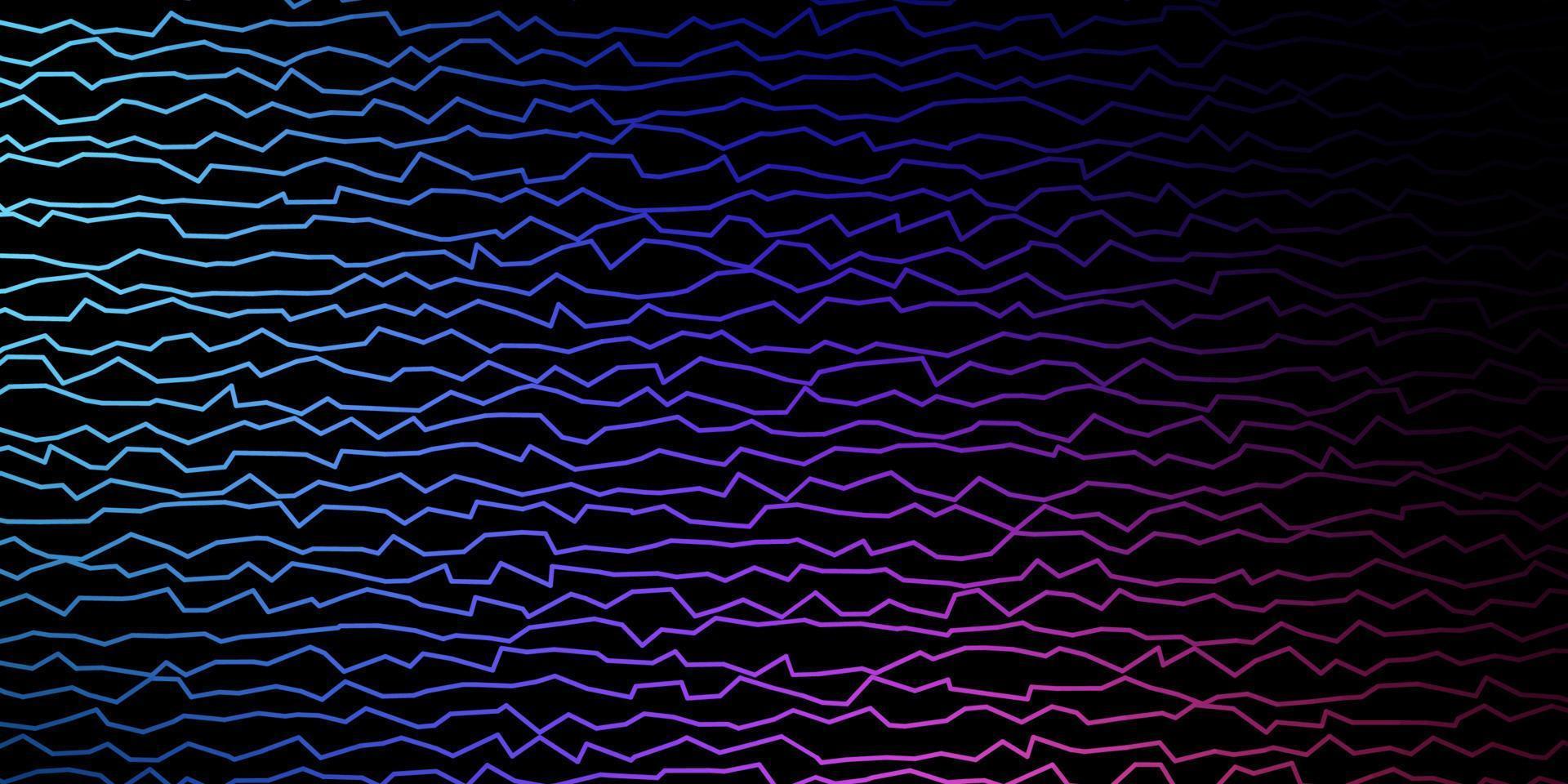 Dark Blue, Red vector texture with curves.