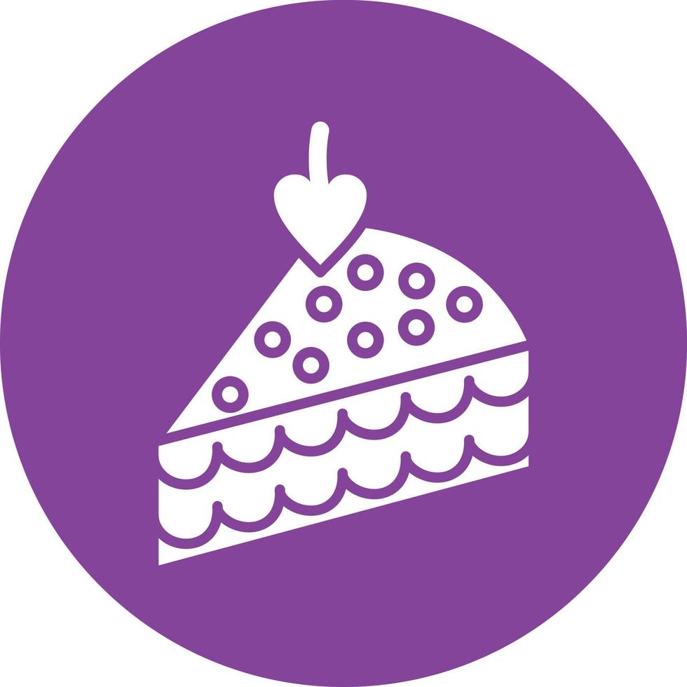 Cake Slice Icon Style vector