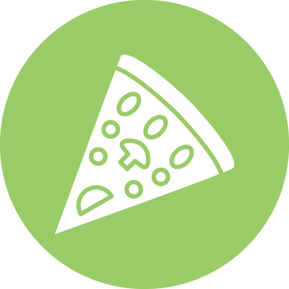 Pizza Slice Icon Style vector