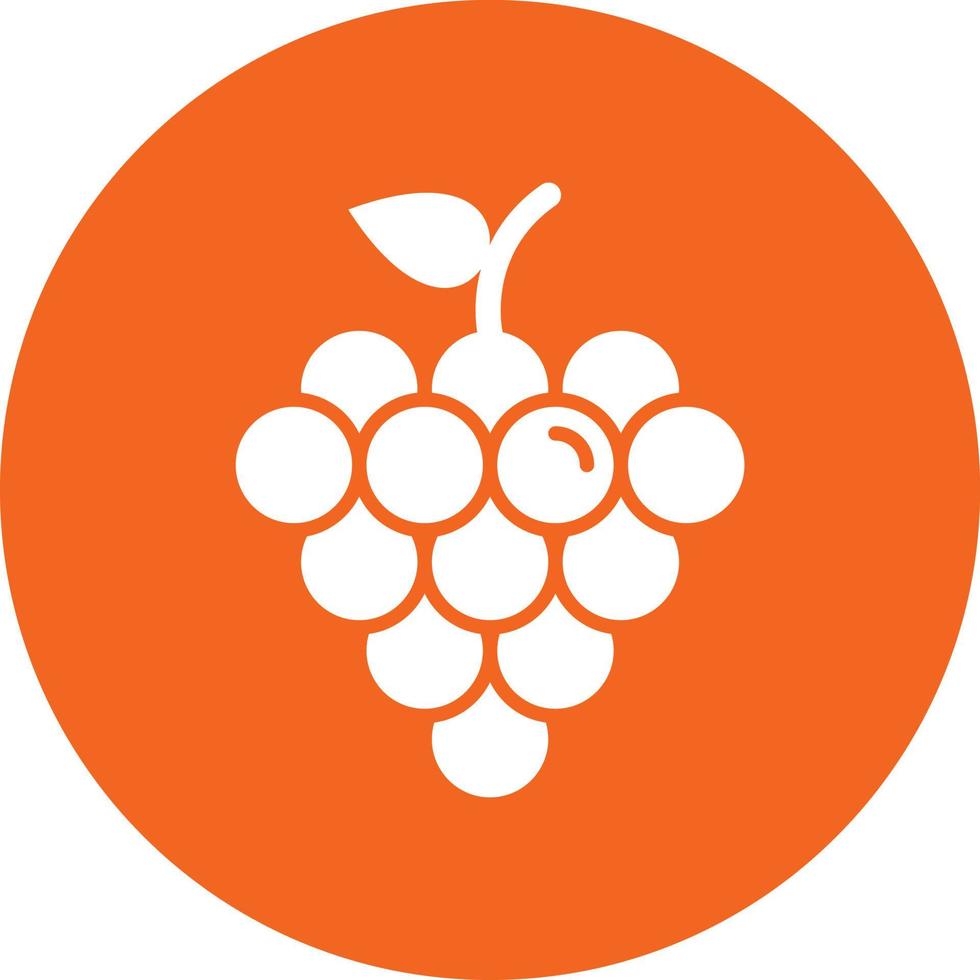 estilo de icono de uvas vector