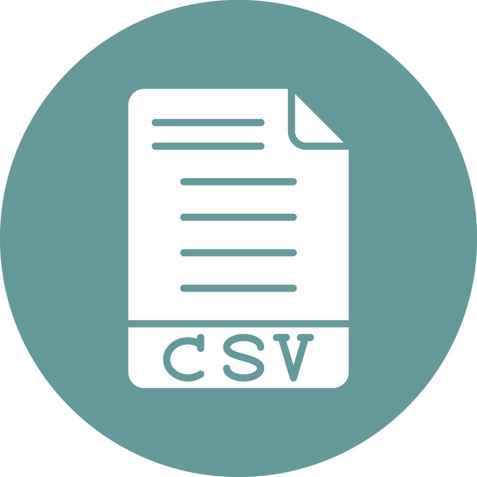 CSV Icon Style vector