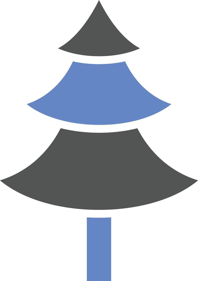 Pine Tree Icon Style vector