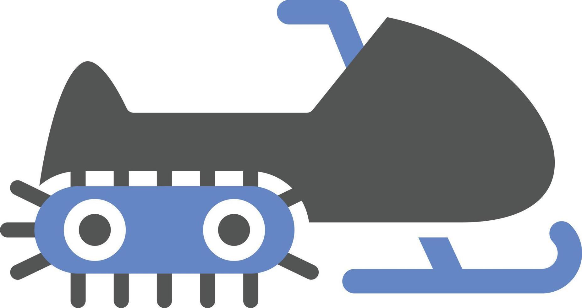 Snowmobile Icon Style vector