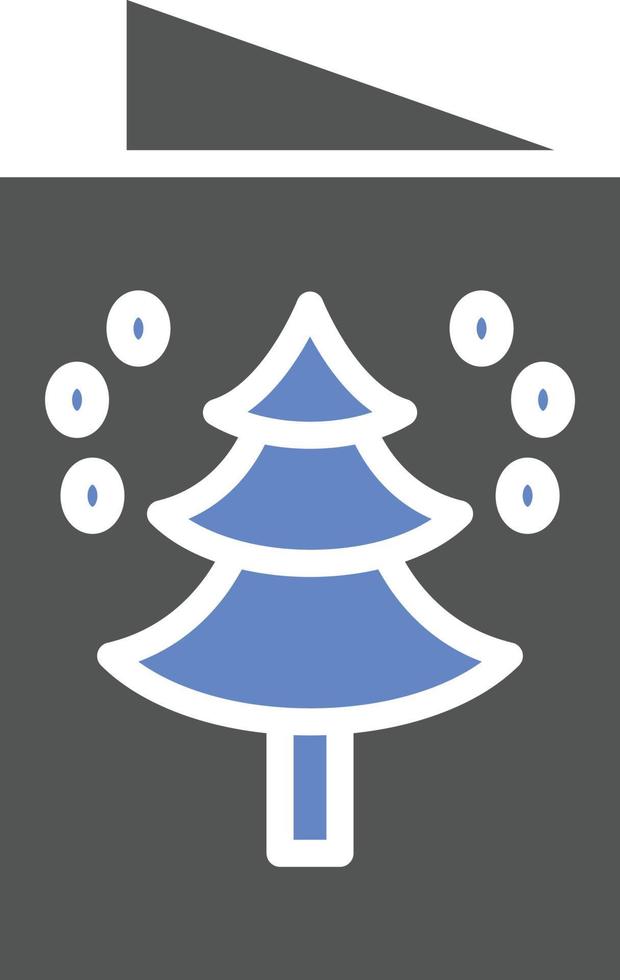 estilo de icono de tarjeta de navidad vector