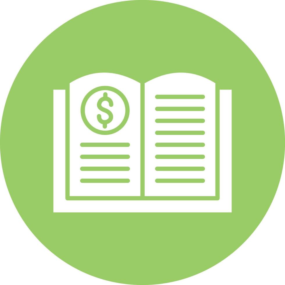 Accounting Book Icon Style vector