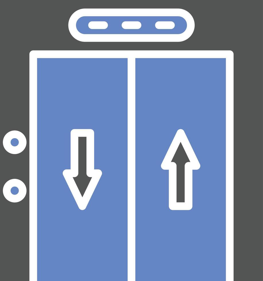 estilo de icono de ascensor vector