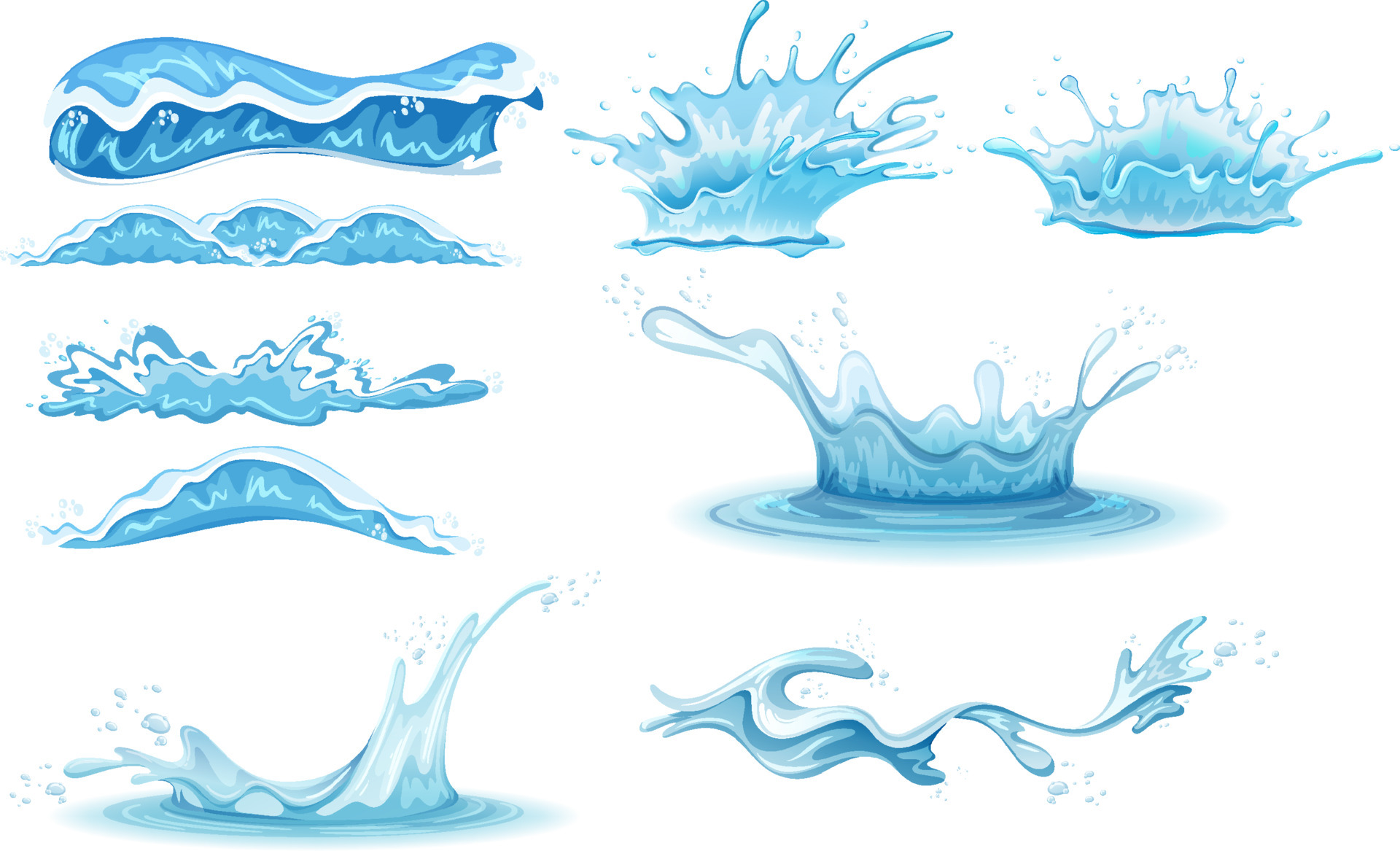 Vector drawing of a water drop splash Stock Vector  Adobe Stock