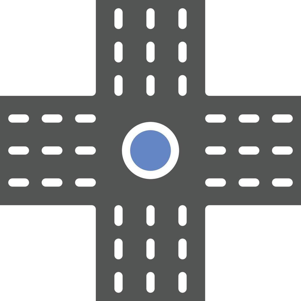 Crossroad Icon Style vector