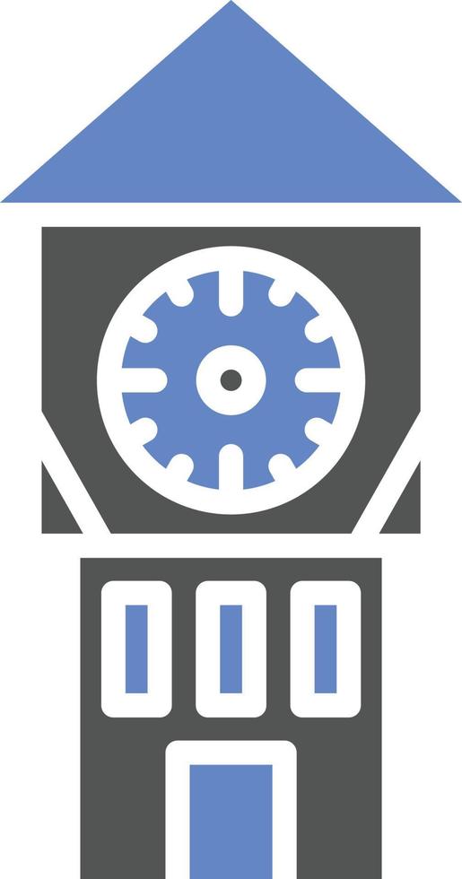 Clock Tower Icon Style vector