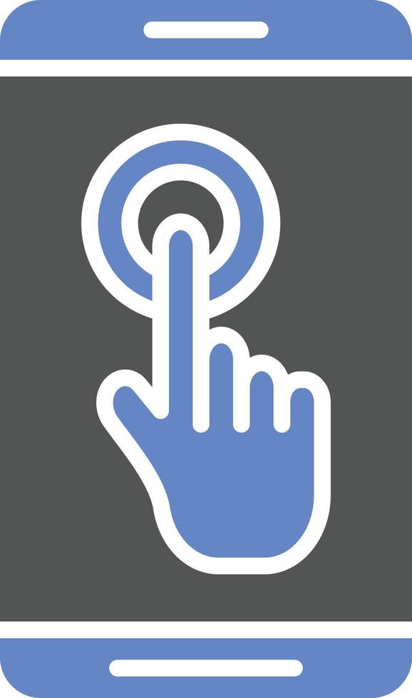 Touch Screen Icon Style vector