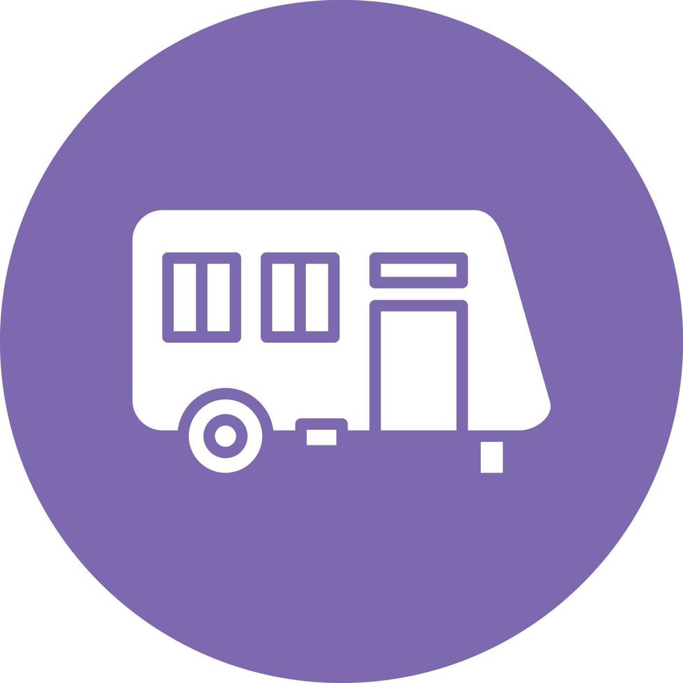 Caravan Icon Style vector