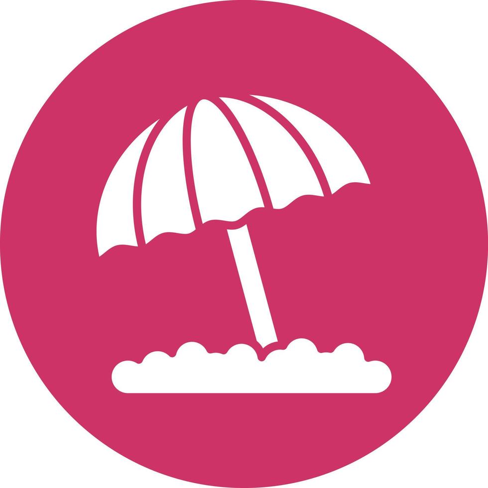 Beach Umbrella Icon Style vector