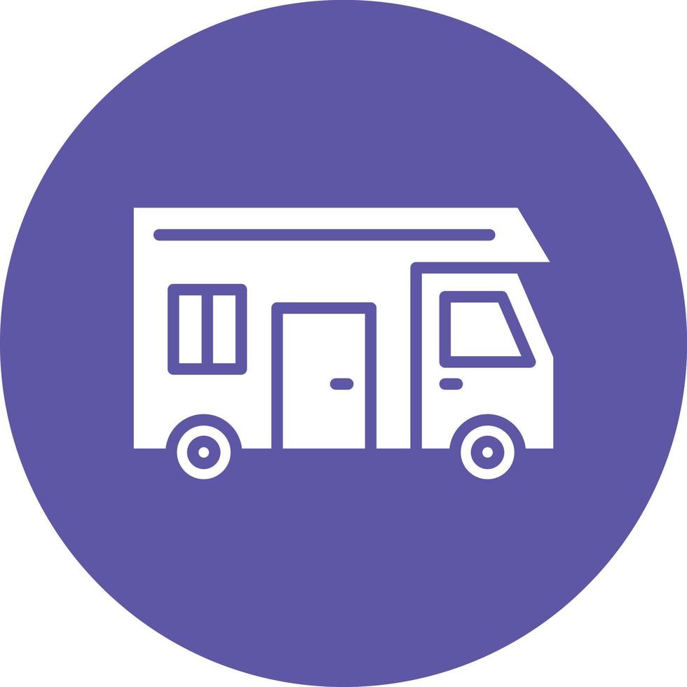 Camper Van Icon Style vector