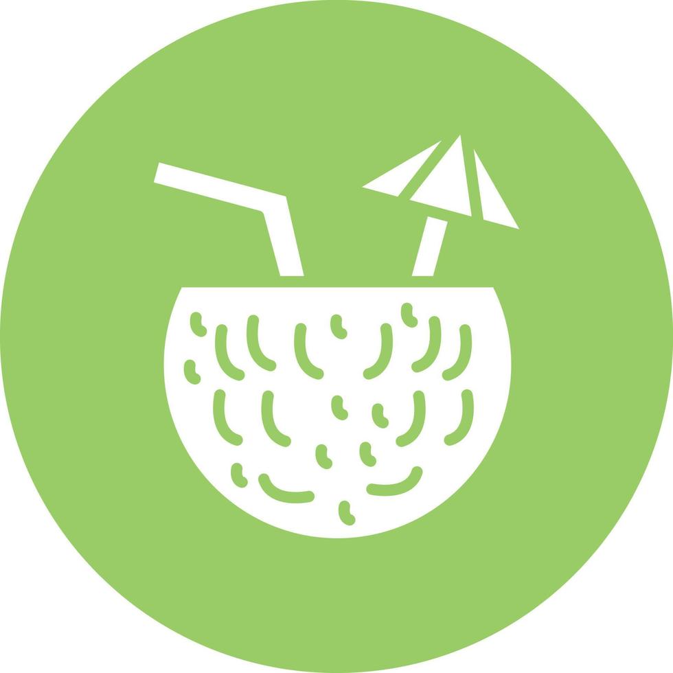 Coconut Drink Icon Style vector