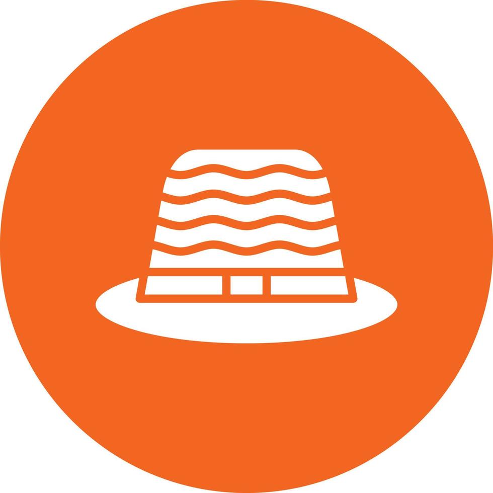 estilo de icono de sombrero vector