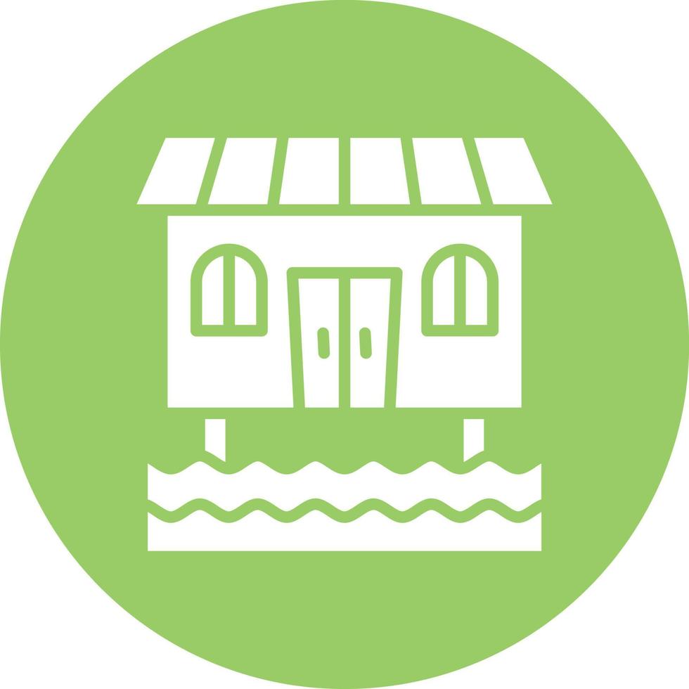 Bungalow Icon Style vector