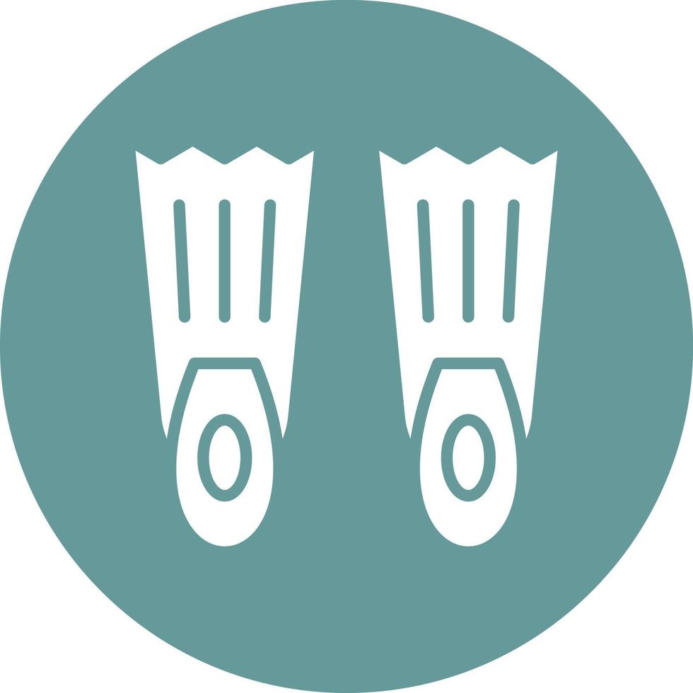 Flippers Icon Style vector