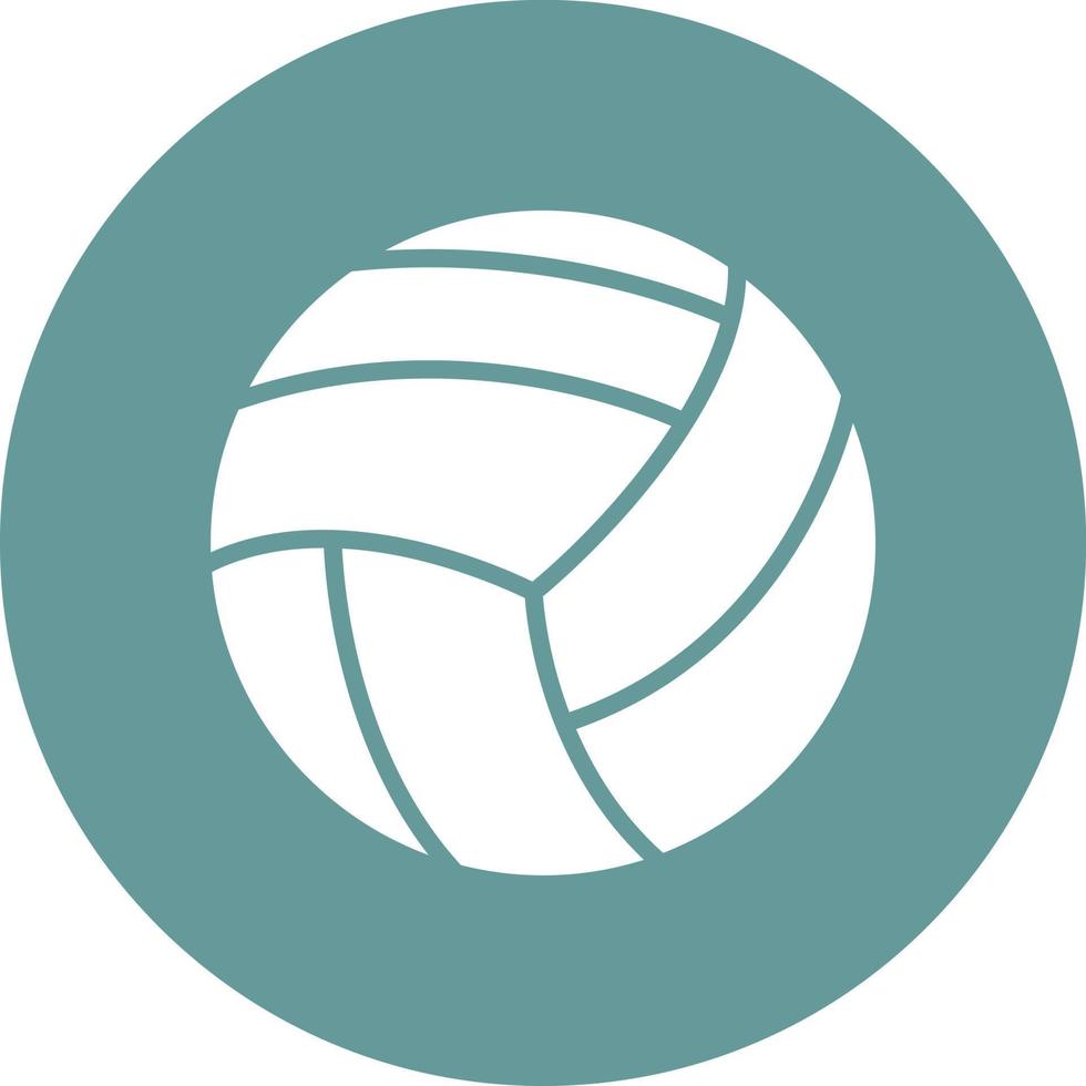 estilo de icono de voleibol vector