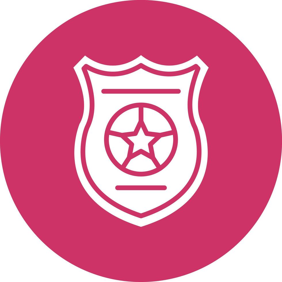 Police Badge Icon Style vector